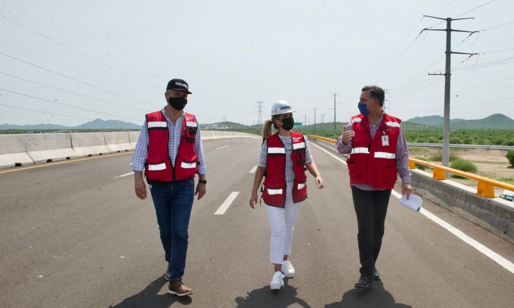 INAUGURA CLAUDIA PAVLOVICH MODERNIZACIÓN DE TRAMO CARRETERO