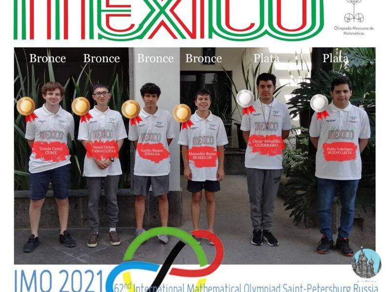 MÉXICO GANA 6 MEDALLAS EN OLIMPIADAS DE MATEMÁTICAS