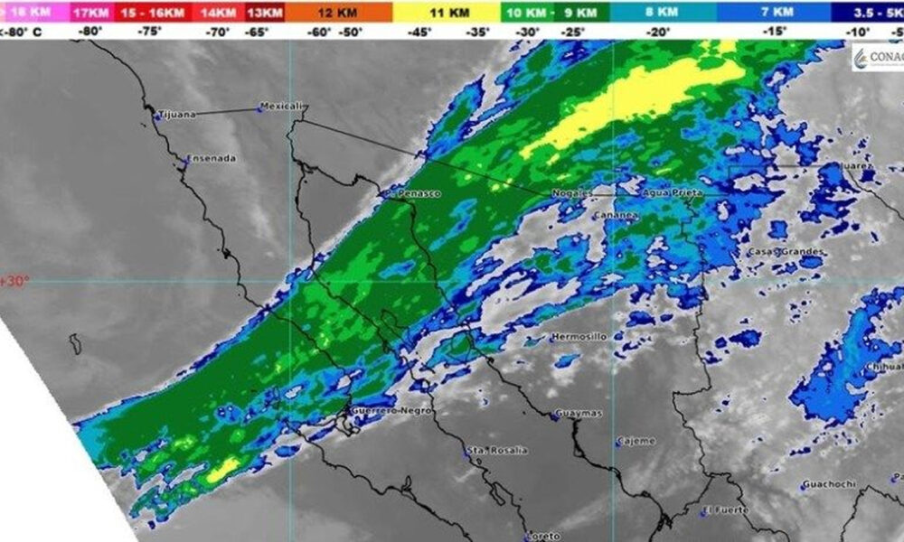 ALERTAN POR ENTRADA DE LA PRIMERA TORMENTA INVERNAL A SONORA