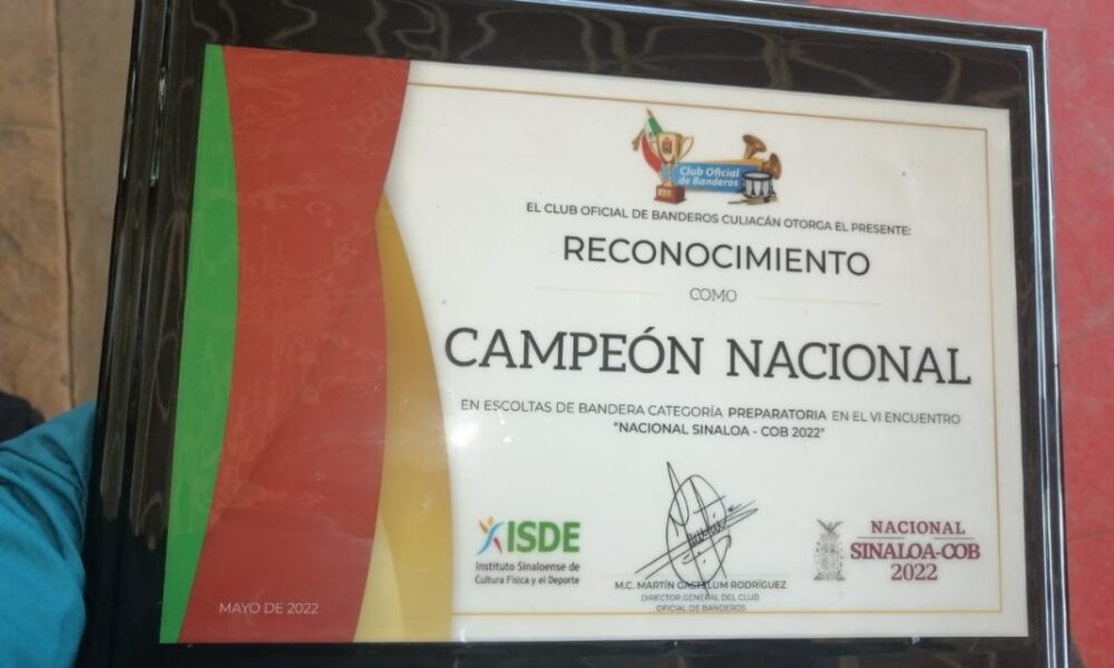 GANA COBACH SONORA CAMPEONATO NACIONAL DE ESCOLTAS