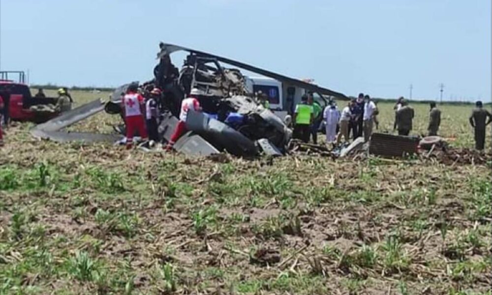 AERONAVE ACCIDENTADA EN LOS MOCHIS ESCOLTABA A RAFAEL CARO QUINTERO