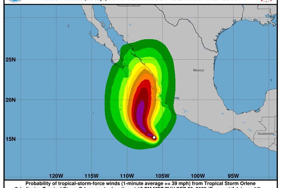 CEPC MANTENDRÁ MONITOREO SOBRE LA TORMENTA TROPICAL ORLENE