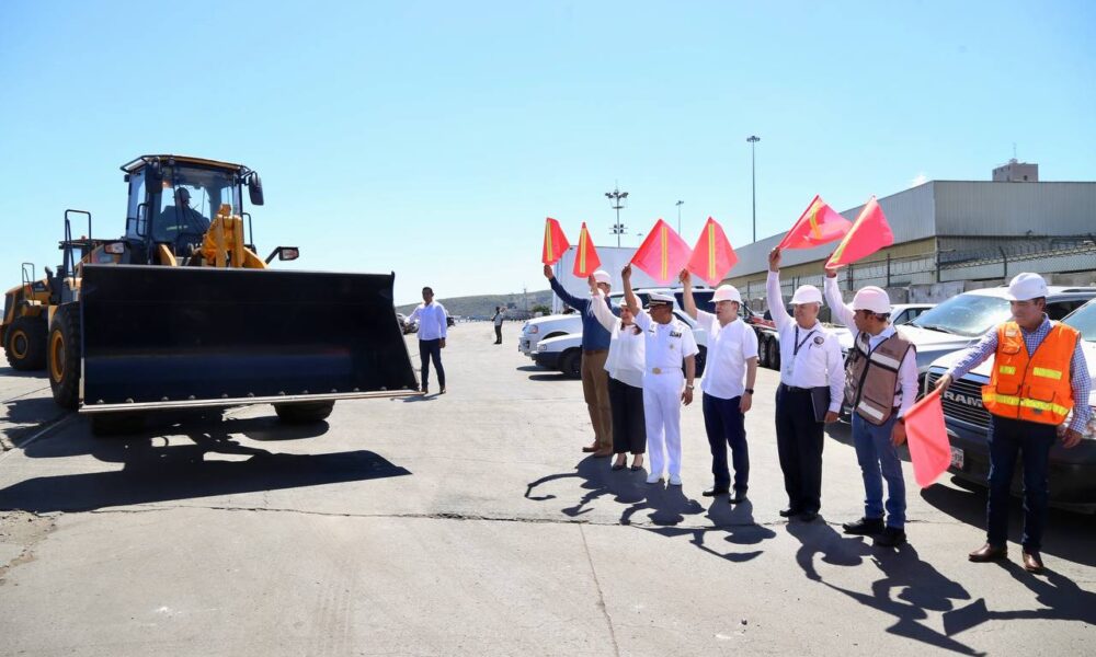 DAN BANDERAZO DE INICIO A LA MODERNIZACIÓN DE GUAYMAS