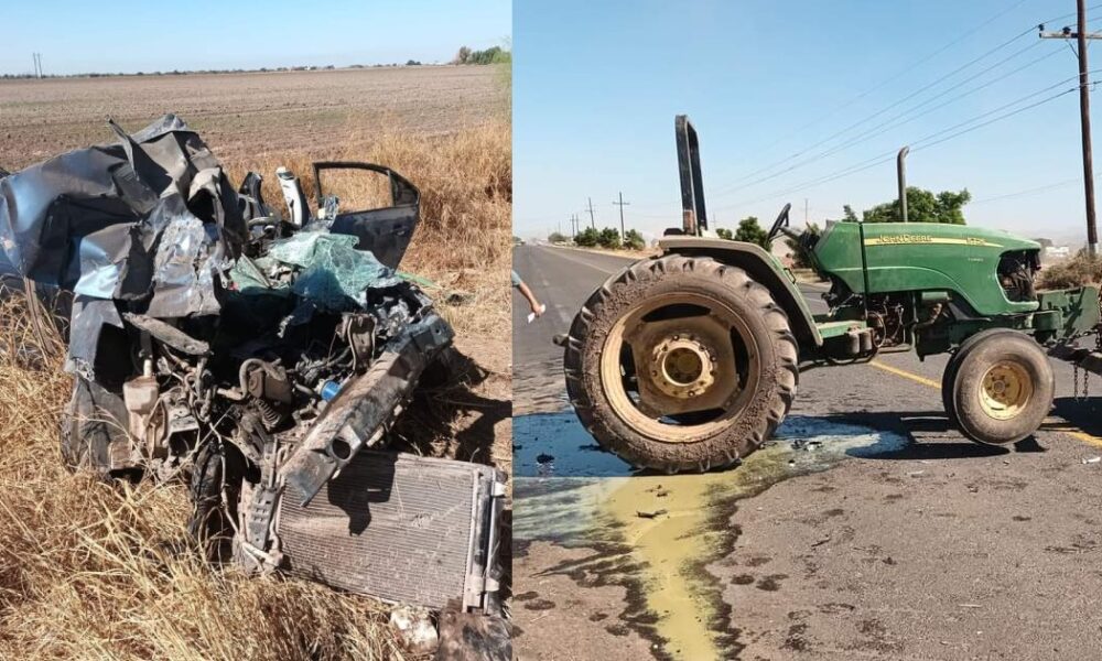 APARATOSO CHOQUE EN LA CARRETERA NAVOJOA-HUATABAMPO