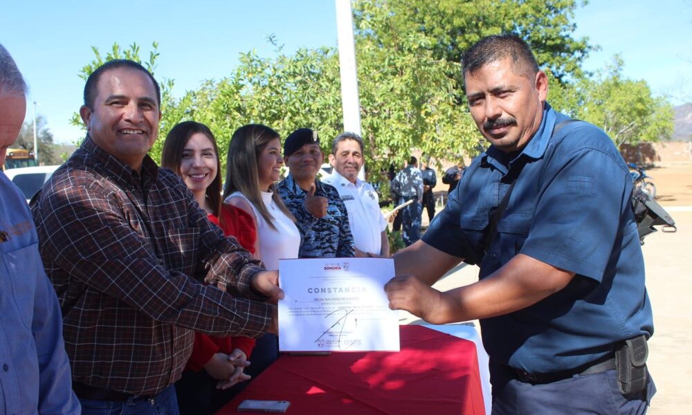 CONCLUYEN CURSO DE FORMACIÓN INICIAL ELEMENTOS DE SEGURIDAD PÚBLICA