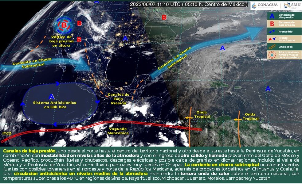 PRONÓSTICO DEL CLIMA PARA ESTE VIERNES 9 DE JUNIO