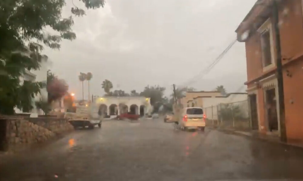 LLEGA LA LLUVIA A ÁLAMOS EN MEDIO DE EMERGENCIA POR DESABASTO DE AGUA