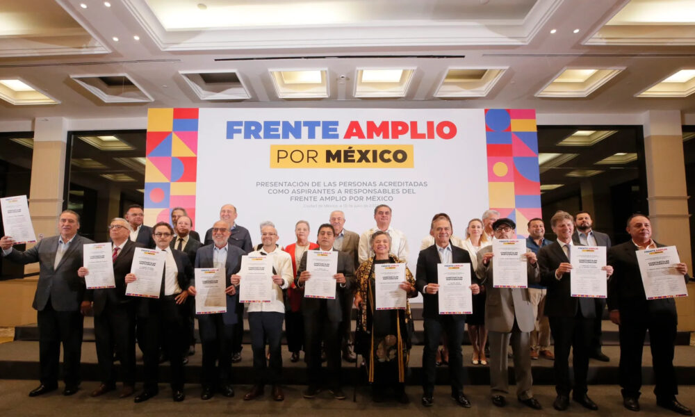 FRENTE AMPLIO POR MÉXICO PRESENTA A LOS 13 ASPIRANTES QUE COMPETIRÁN EN PROCESO INTERNO